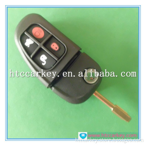 High quality car key case or cover for Jaguar 4 Button Flip Remote car key shell